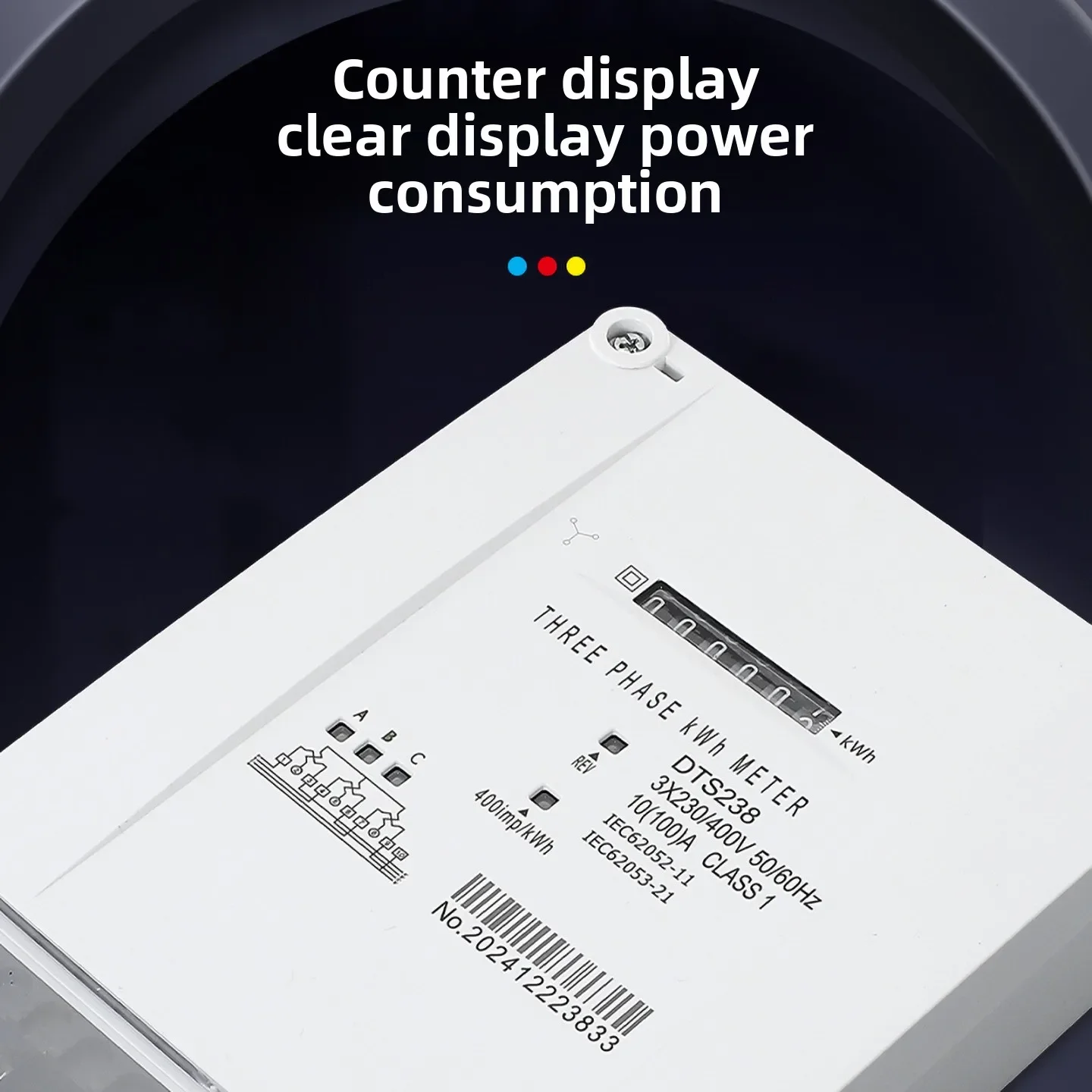 2026 DTS238 Analog Only Electric Energy Meter Export Type Mechanical Counter Display Wall Mounted Installation Three Phase