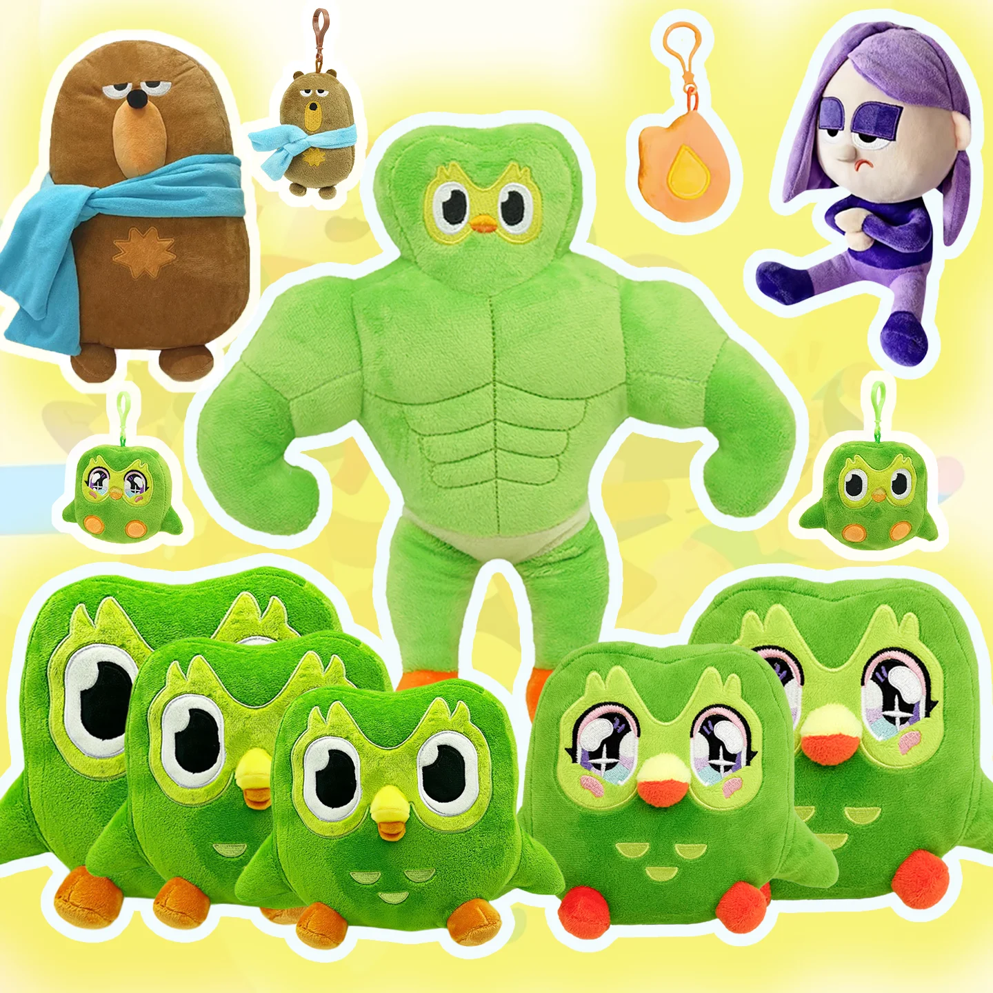 

YanQing Owl Plush Toys Kawaii BuffDuo Falstaff Stuffed Dolls Cartoon Children Cute Animal Plushie Doll Birthday Gifts In Stock
