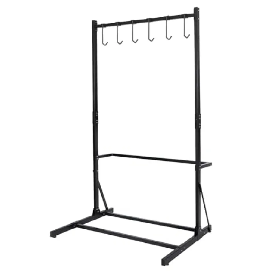 ชั้นวางจักรยานสำหรับโรงรถ ชั้นวางจักรยานแบบตั้งพื้น รองรับจักรยานได้สูงสุด 5 คัน ชั้นวางจักรยานเหล็กแข็งแรงทนทานสำหรับโรงรถและบ้าน