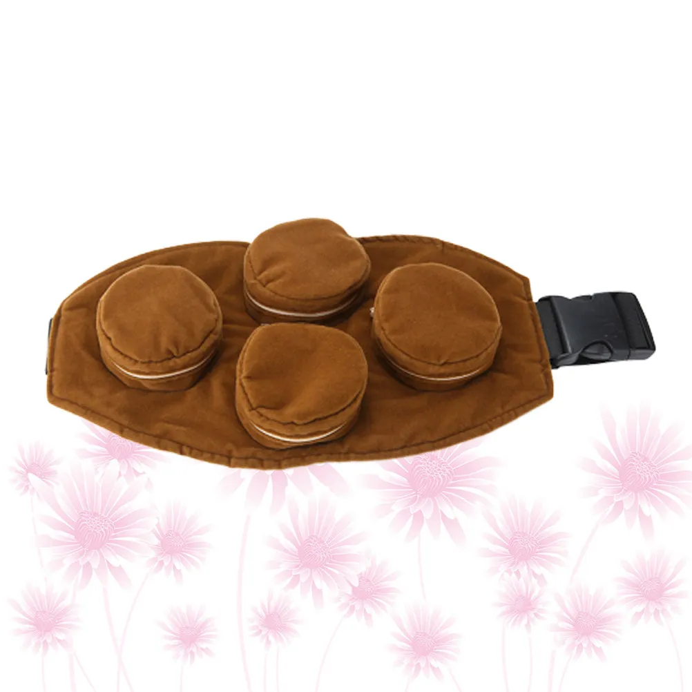 1Set Pure Copper Moxibustion Box Brown Smokeless Portable Lightweight High Temperature Resistance Pain Relief Health Moxa