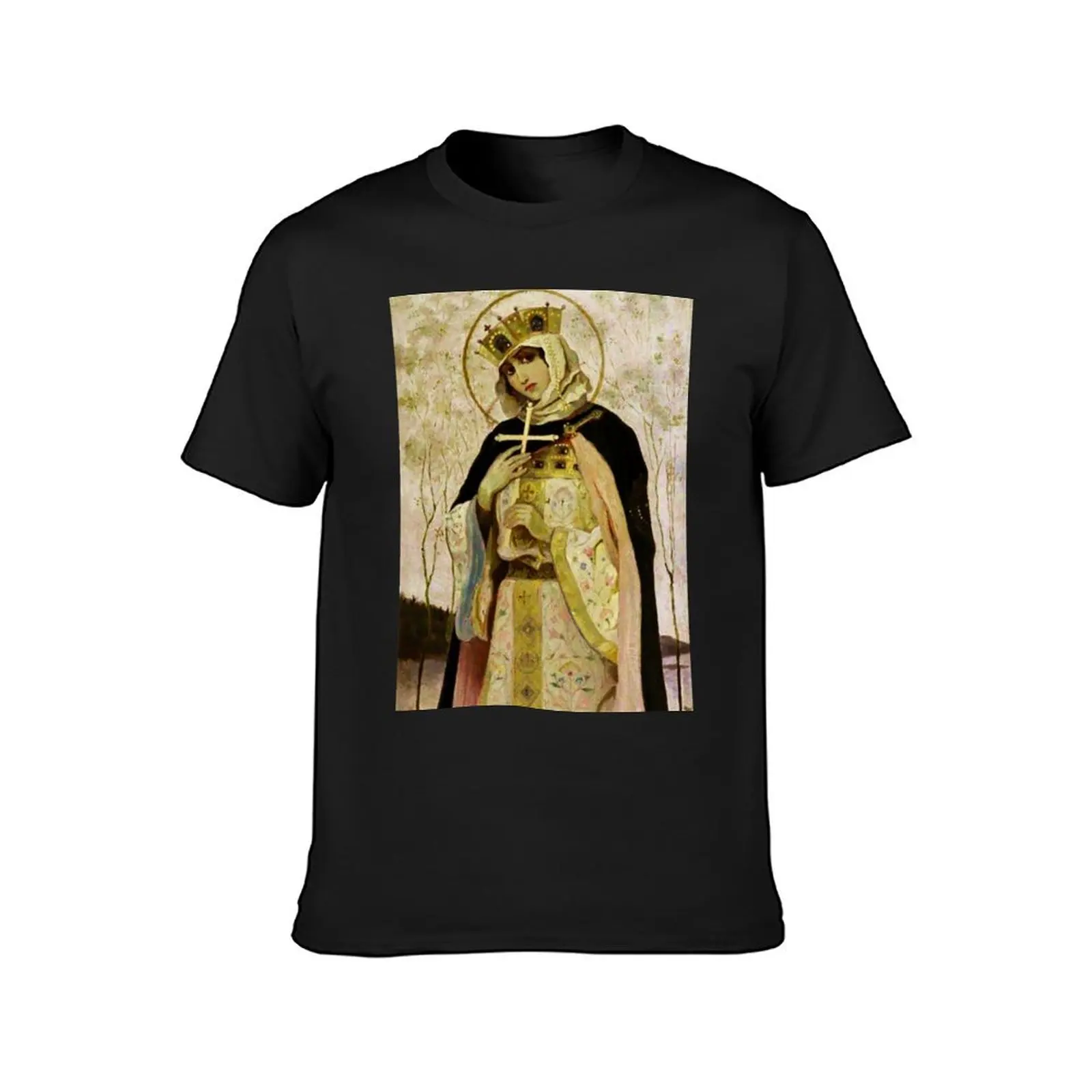 “St Olga” by Mikhail Nesterov T-Shirt hippie clothes heavyweights funnys korean fashion Men's clothing