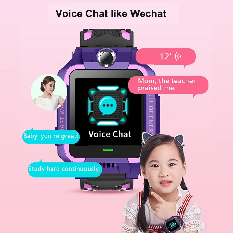 어린이용 SOS 전화 스마트 워치, SIM 카드, 어린이 사진, 방수 카메라, 위치 추적기, 남아 및 여아용 선물