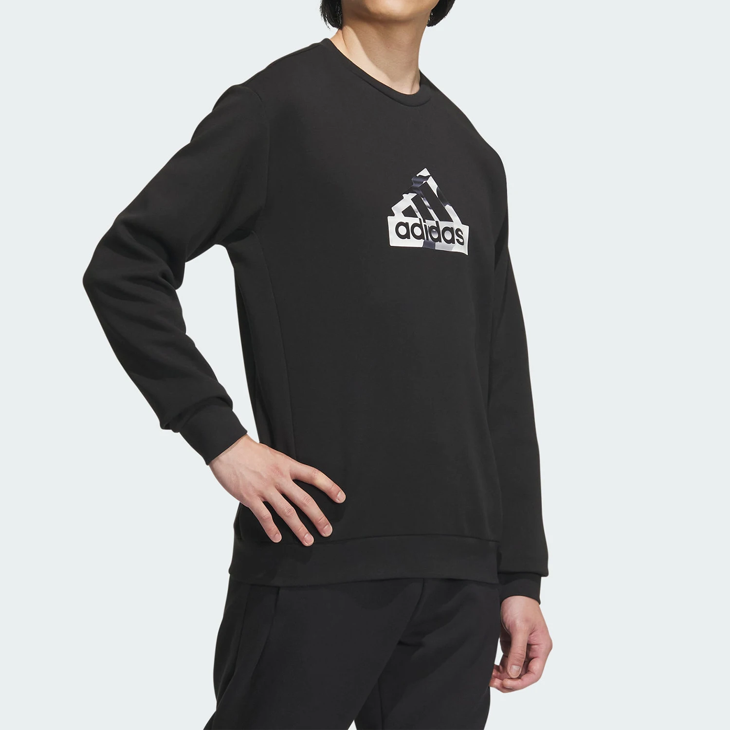 Adidas Official Genuine Spring New Men's Sports Casual Round Neck Sweatshirt IT3961