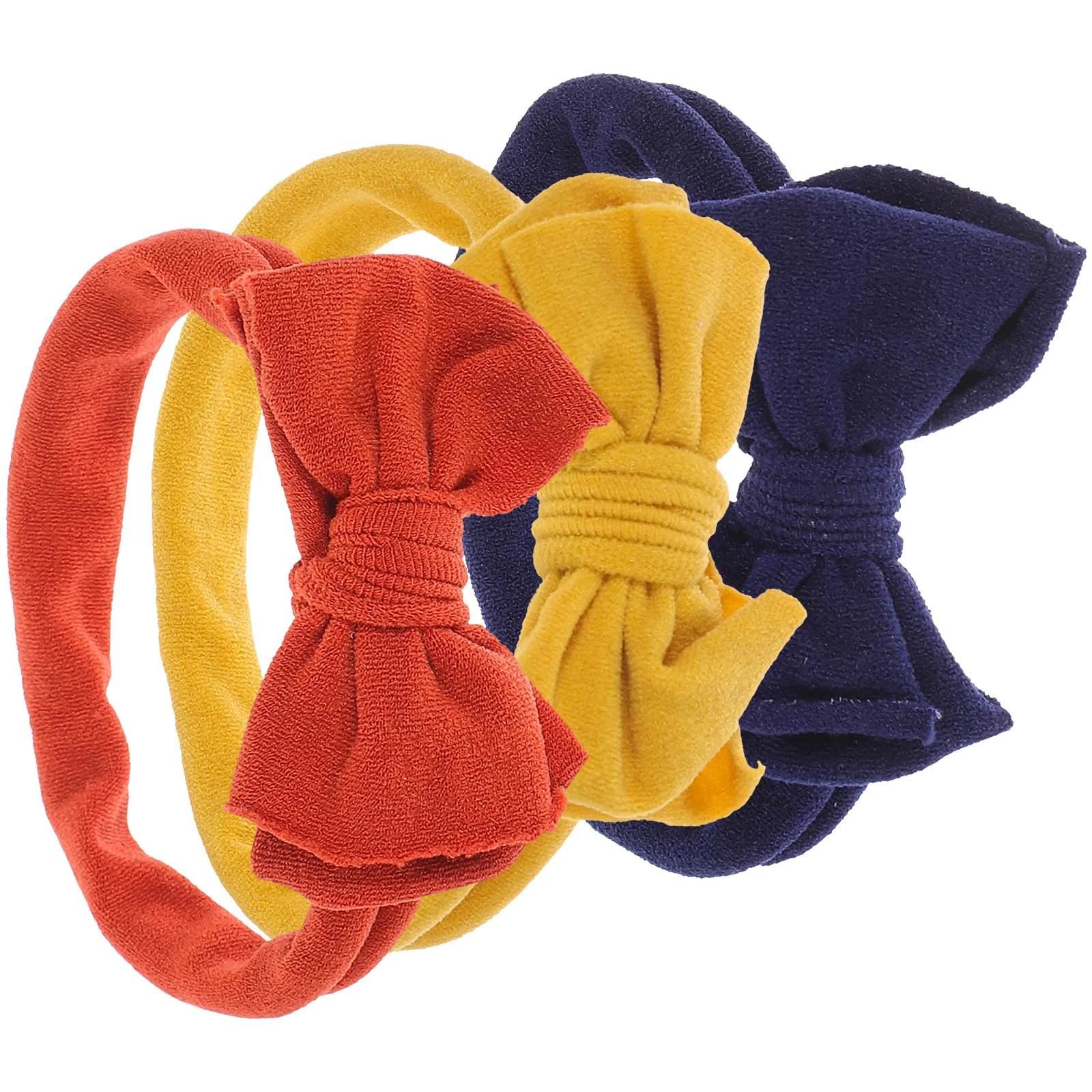 

3Pcs Baby Bowknot Headbands Stretchy Elastic Hairbands for Festival Party Decor Baby Hairbands Stretchy Infant Headbands