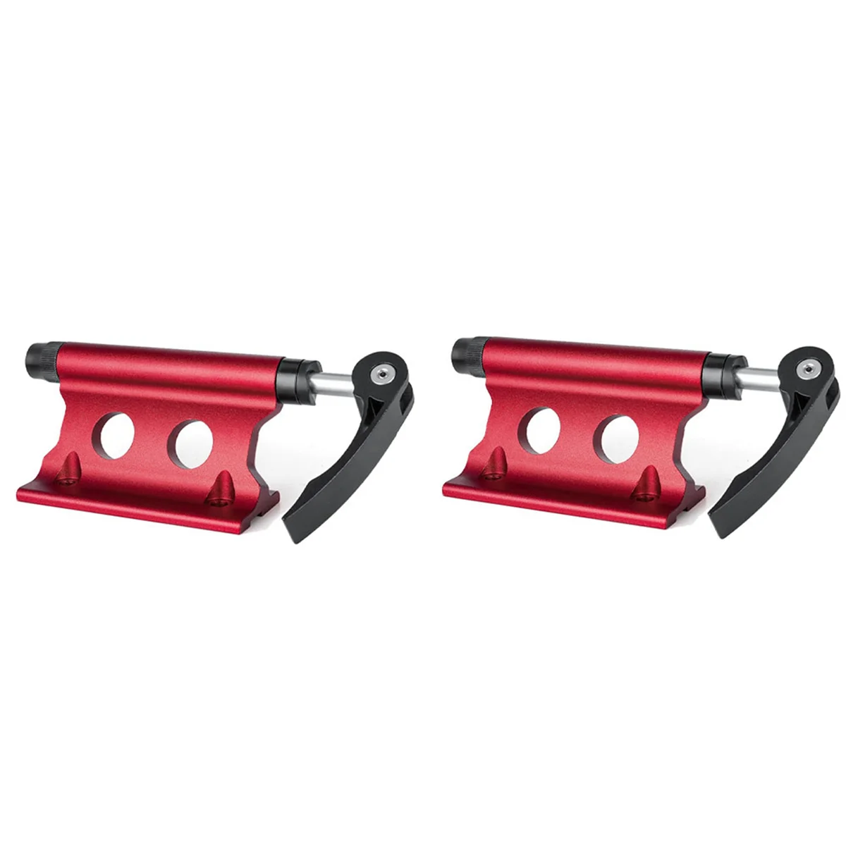 B72A 2X دراجة دراجة الجبهة شوكة الإفراج السريع الاحتفاظ كليب تفكيك إرفاق المشبك المحمولة الدراجات جزء الأحمر