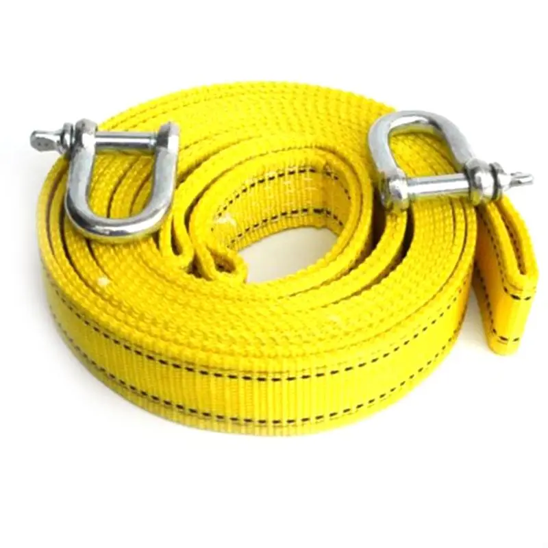 【Top Sale !!】5M/5T Car Electric Winch Rope Off-Road Vehicle Tow Rope With U-Shaped Hook Tow Strap For Cars Truck Trailer Suv Par