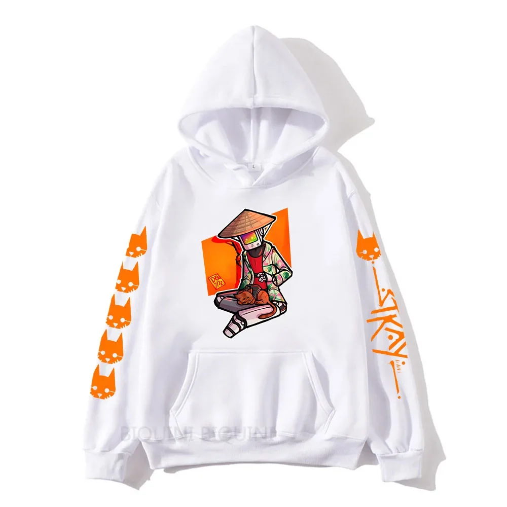 Stray Game Cat and Momo Hoodie Kawaii Cartoon Graphic Printing Sweatshirt Men/Women Casual Long Sleeve Autumn Pullover StrayGame