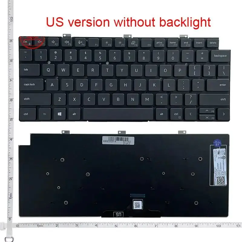 

US Backlit Laptop keyboard for Dell LATITUDE 13-7320 E7320 5320 P133G English Keyboard