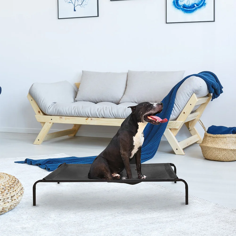 

Elevated Dog Bed Replacement Cover 600D Breathable Mesh Pet Cot Pad For Indoor Outdoor Use Dog Bed For Camping Pet Cooling Pad