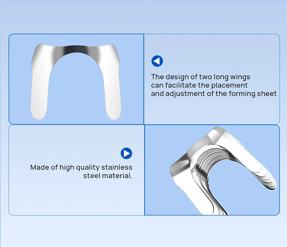 30PCS AZDENT Dental Matrix Konturierte Anterior M8 Metall Matrix Bands Schnitt System Matrizen Zahnmedizin Werkzeuge Materialien – Detail 3