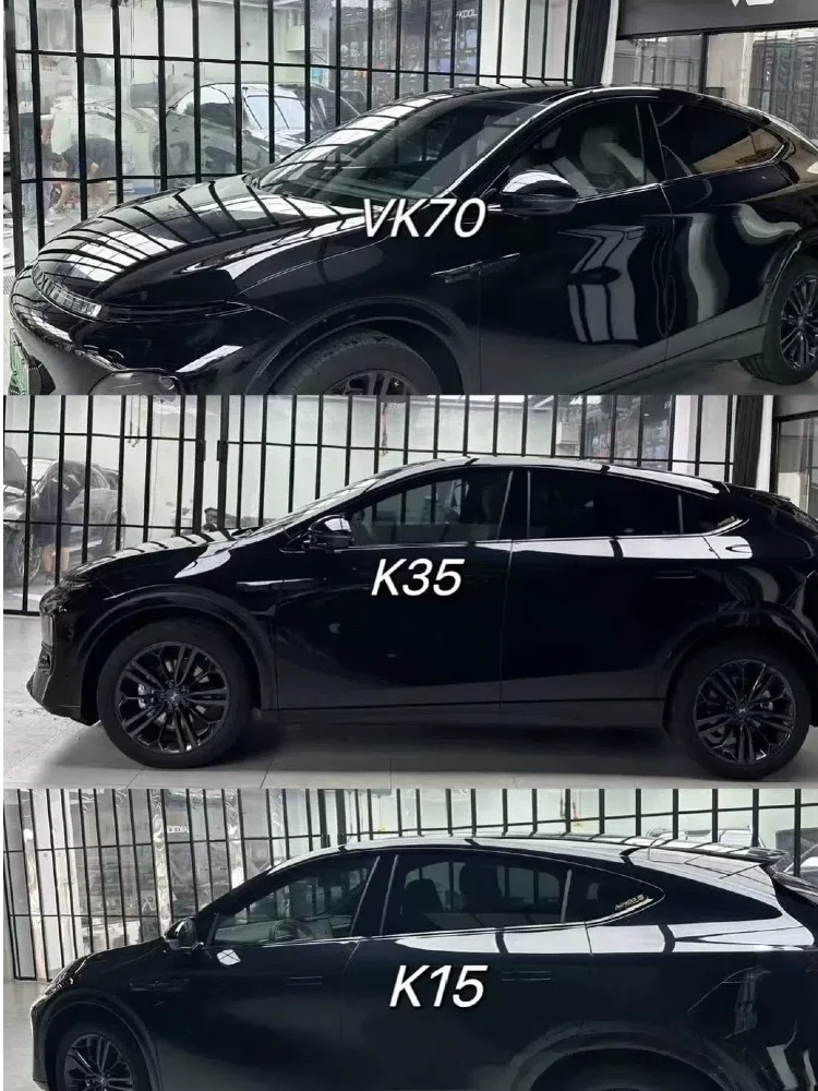 V-KOOL VK70 K35 K15 فيلم نافذة السيارات 99% UV كتلة عالية العزل الحراري 89% IR PET نانو السيراميك الشمسية الحرس درع السلامة