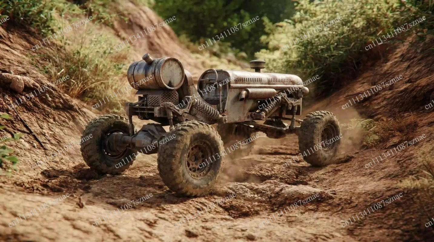 Tugou No. 1 ARESC Metal Professional Climbing Vehicle 1/10 Off-Road Vehicle Remote Control Agricultural Tractor RC Car Model