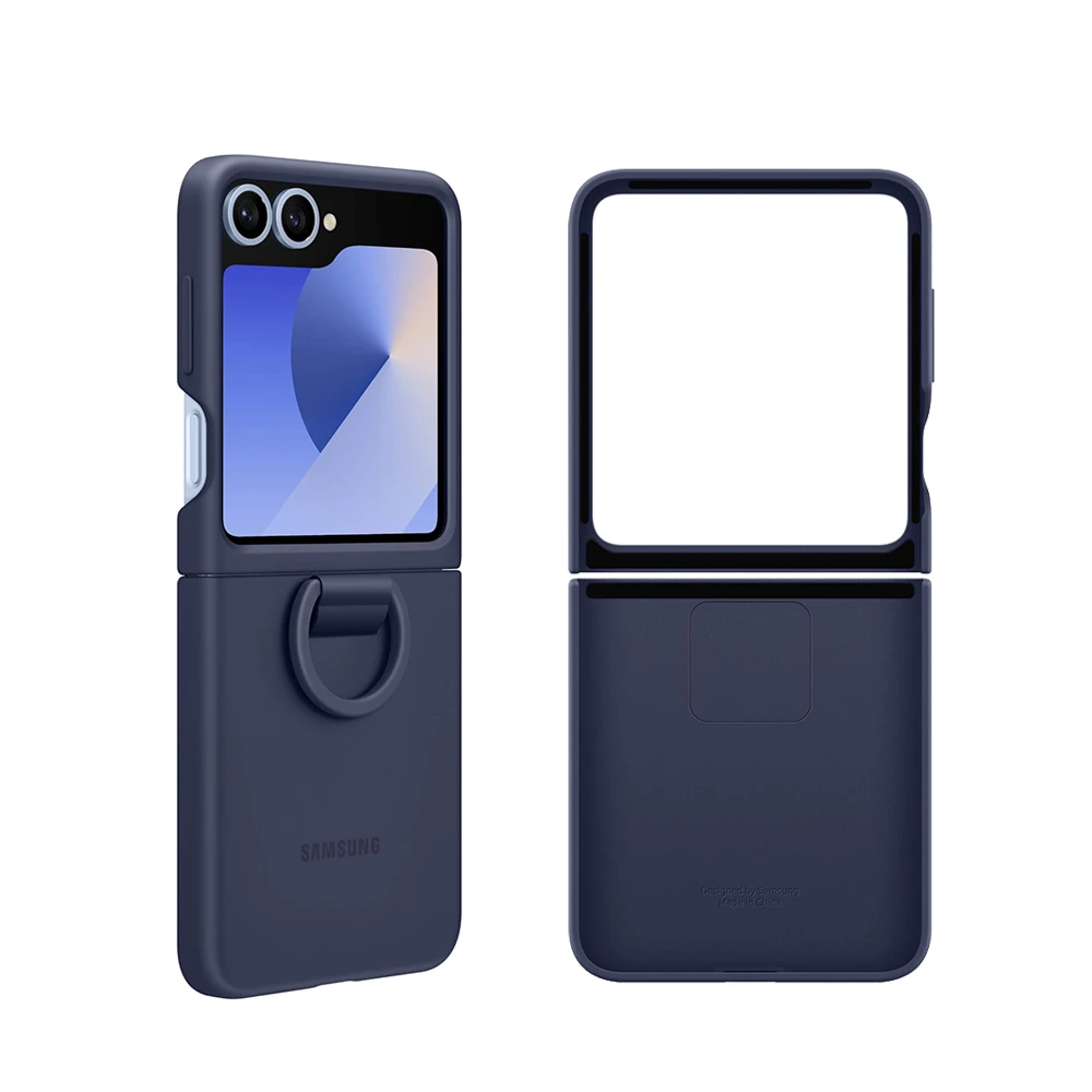 Oryginalne etui z płynnego silikonu z uchwytem na palec do Samsung Galaxy Z Flip6 Z Flip7 FE, odporne na wstrząsy, ochronne etui, oryginalne EF-PF741 — zdjęcie produktu 2