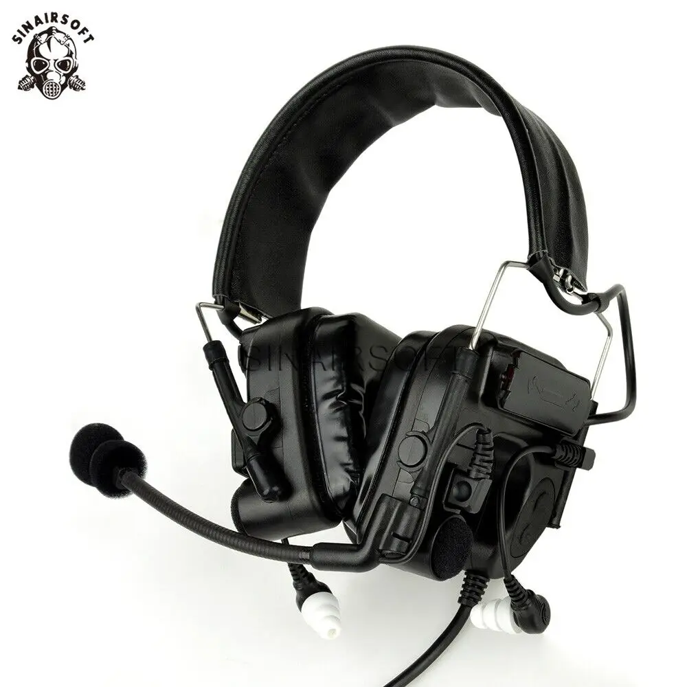 SINAIRSOFT Z-tactical Sordin Tactical Headset Airsoft Comtac Z038 ZCOMTAC IV IN-THE-EAR Helmet Noise Canceling Headphone Z 038