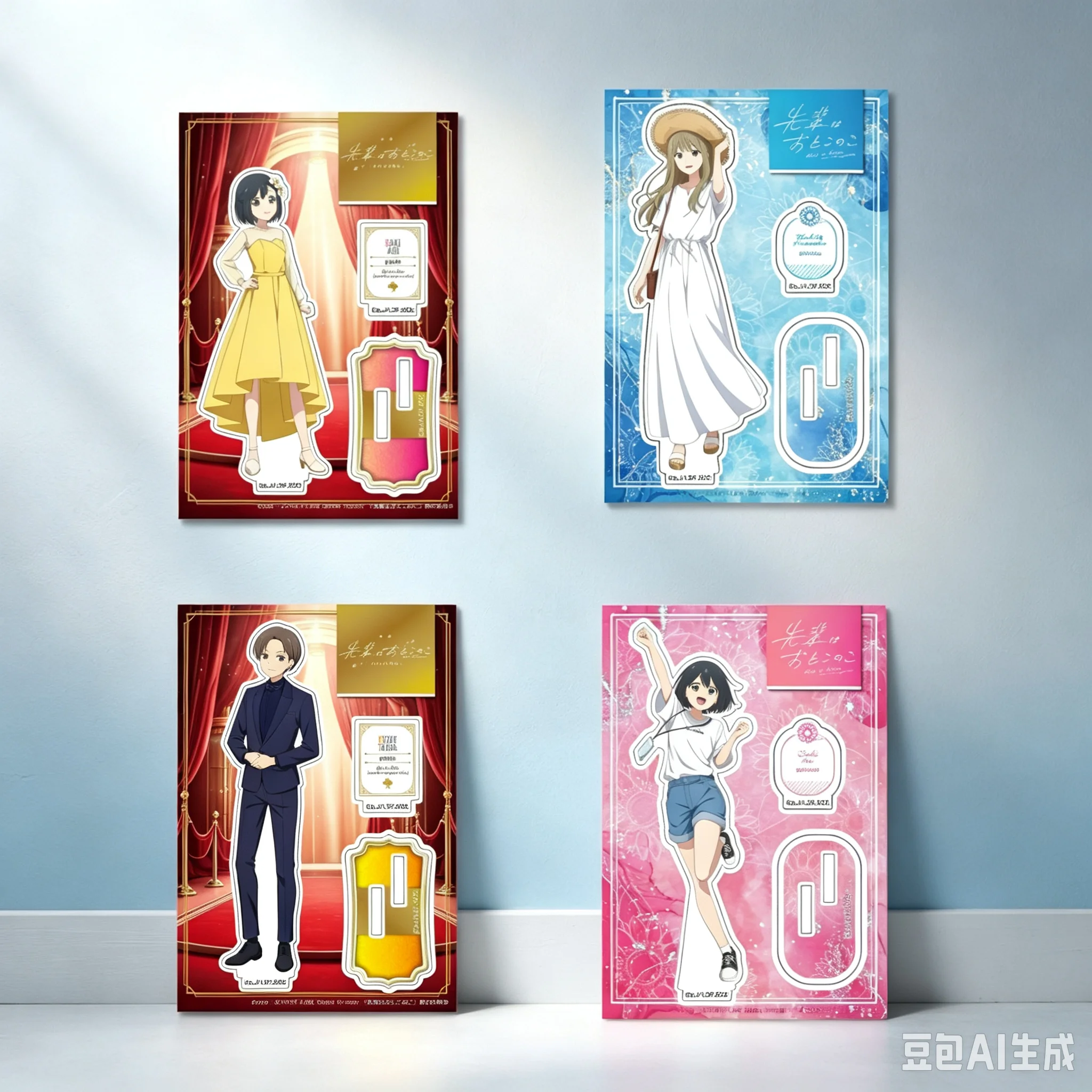 HOT 15cm Anime Senpai Is An Otokonoko Acrylic Stand Model Lovely Products High Definition Images Bookshelf Decoration Keychain