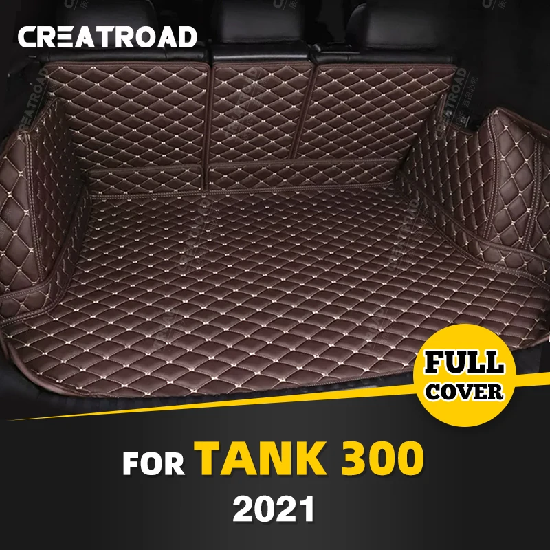 

Auto Full Coverage Trunk Mat For Tank 300 2021 Anti-Dirty Leather Car Boot Cover Pad Cargo Liner Interior Protector Accessories