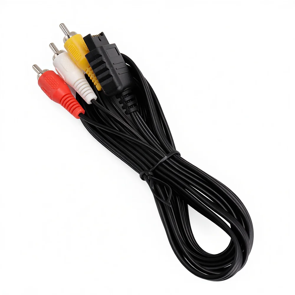 1.8M AV RCA Audio Video Cable For Sony PS1 PSone  Ps2 Game Console Composite TV Connection Cord Cable Accessories