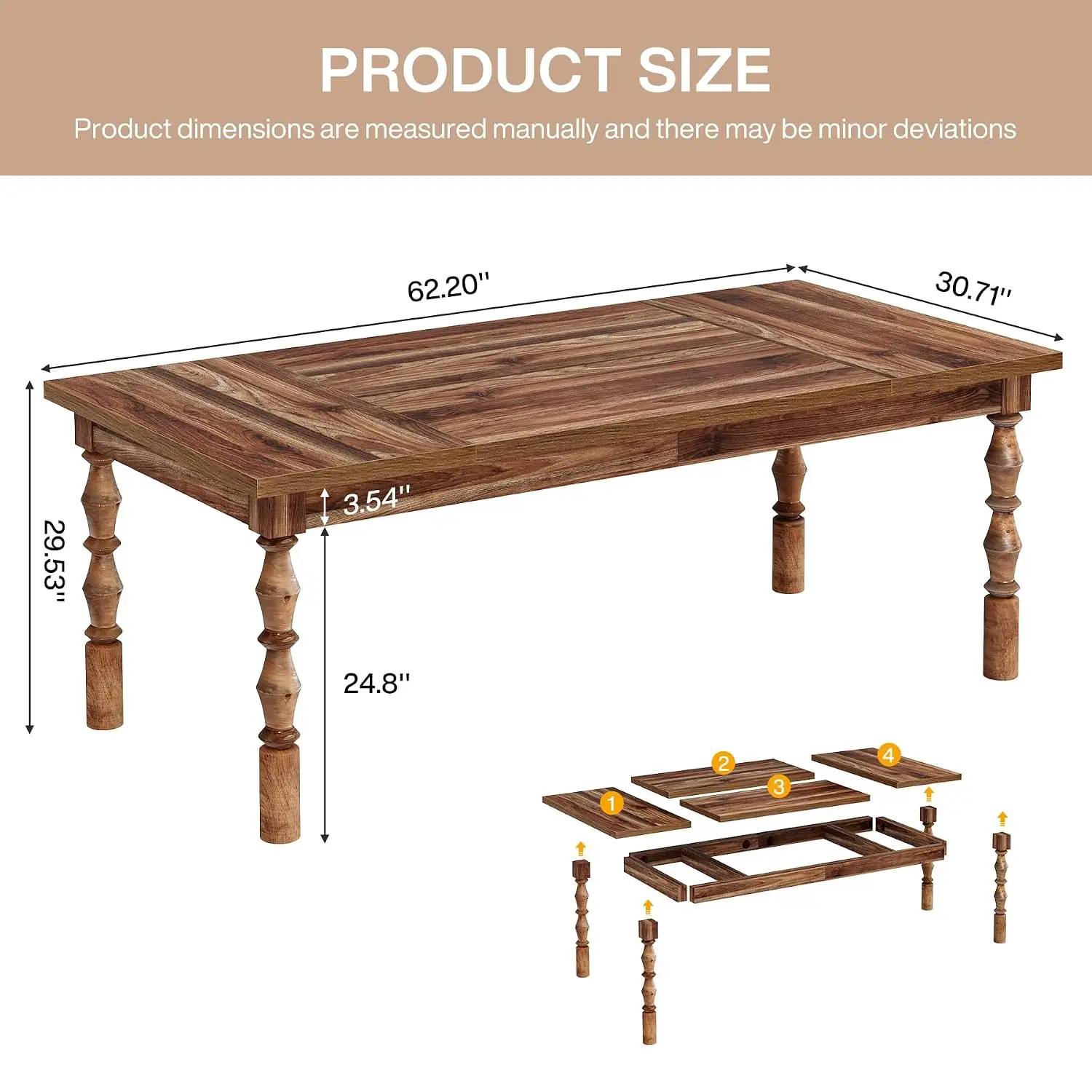 Walnut Executive Office Desk 62