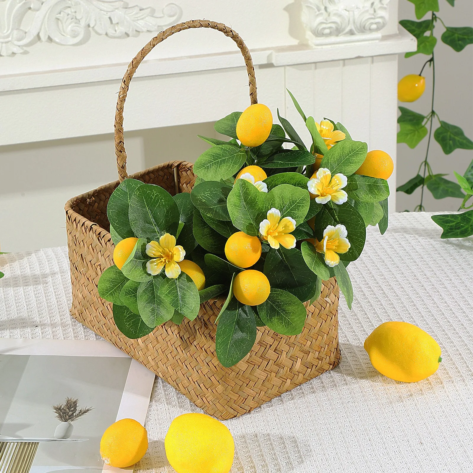 Sztuczna gałąź cytrynowa z jed – Desk Setup Natural recenzja i cena