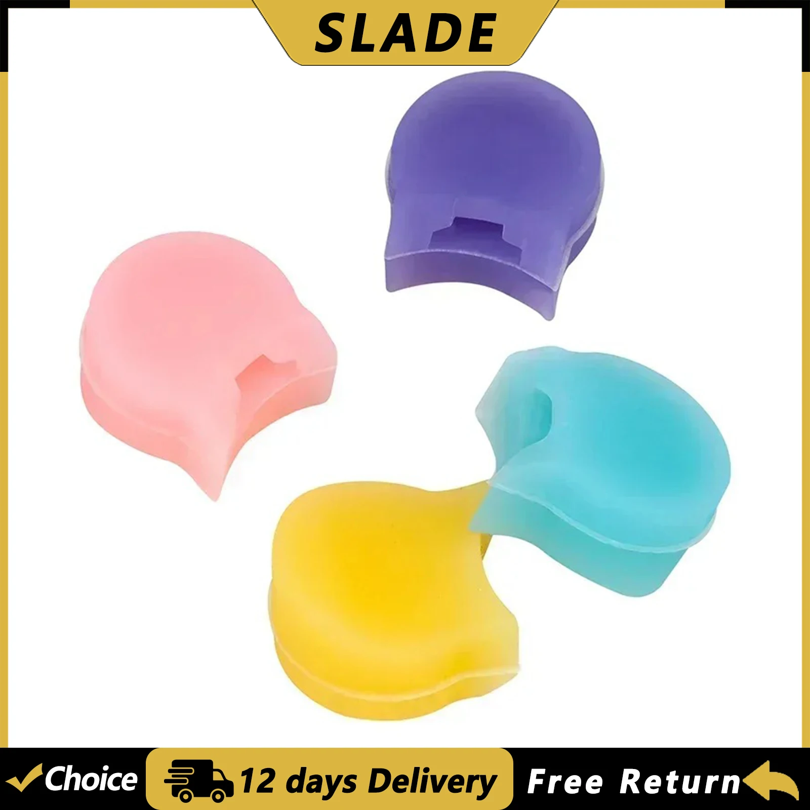 SLADE 4 Pcs Clarinet Colored Round Thumb Pad Silicone Soft Mouthpiece Caps For Clarinet Woodwind Musical Protection Accessories