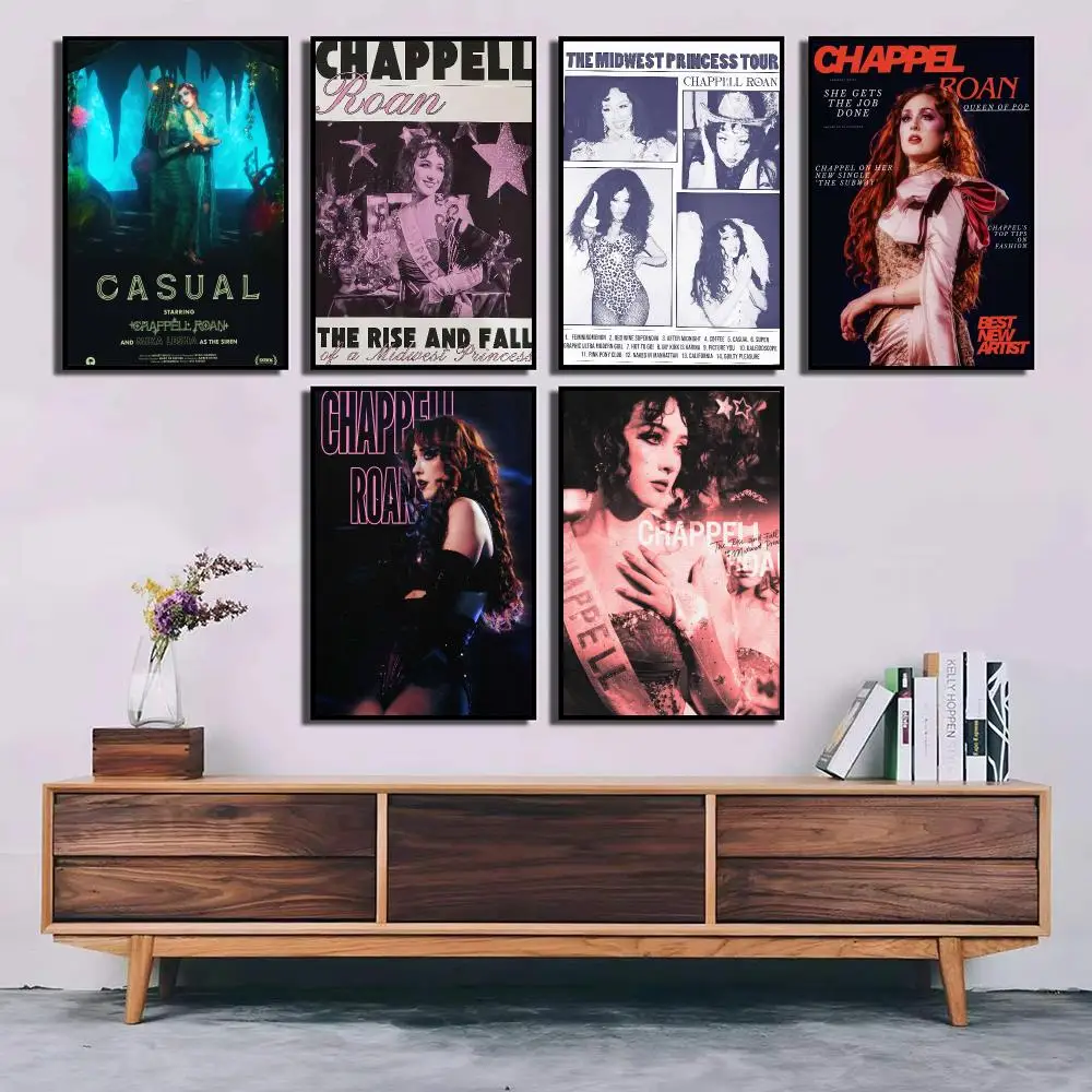 Singer C-Chappell R-Roan Poster Minimalist Modern Wall Art — Perfect for High-End Bedrooms and Home Decor