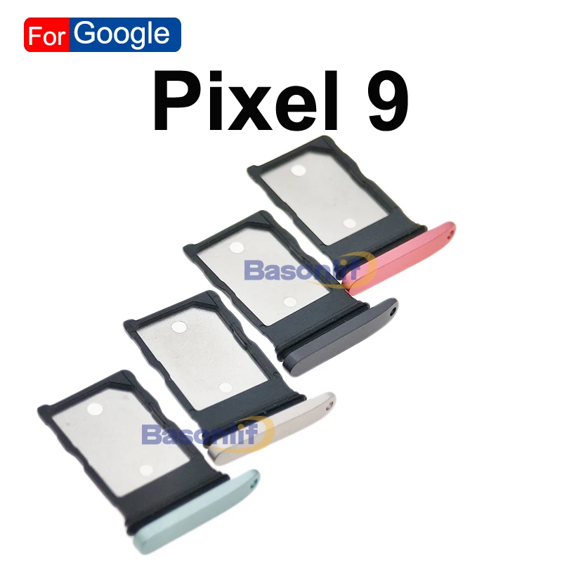Basonlif Obsidian Porcelain Hazel Sim Card SIM Tray Holder For Google Pixel 9 9Pro XL 9 PRO Replacement Parts