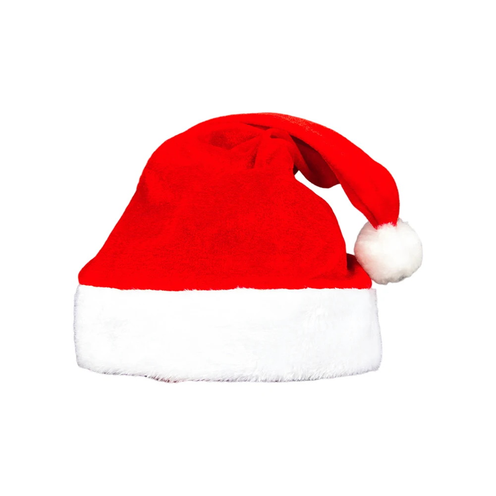 1 pz cappello di peluche di natale con simpatico Pom Pom cappello lavorato a maglia di natale atmosfera di natale per bambini adulti pupazzo di neve