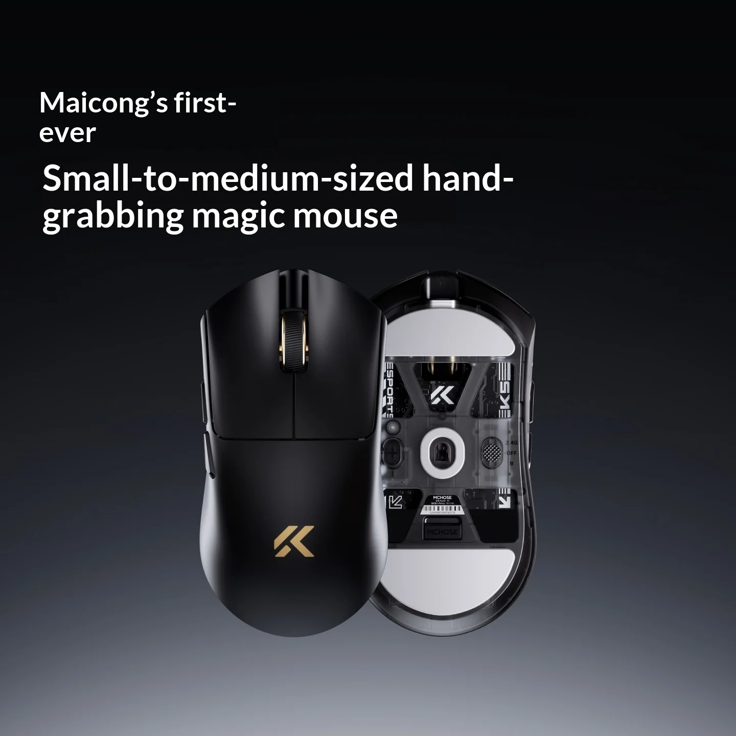 MCHOSE K5 Ultra Collector Edition Tri-mode Wireless Gaming Mouse PAW3955TI 45g Lightweight Symmetric Ergonomic 8K Hz For PC FPS