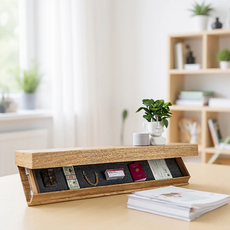 رف جدار رفرف سحري مع حجرة سرية مخفية رف عائم مخفي رف تخزين مثبت على الحائط حجرة مخفية #6