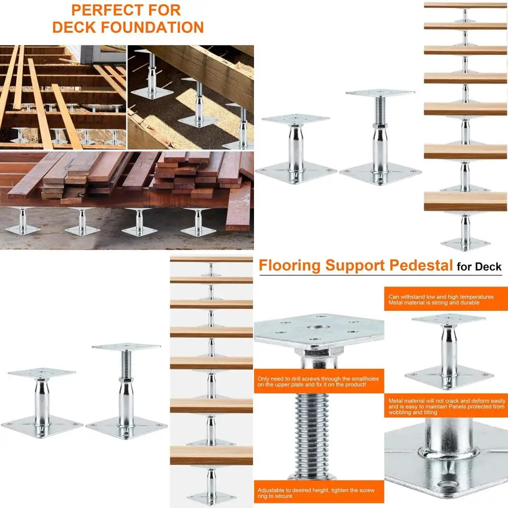 

Регулируемые опорные стойки для стабилизации пола, террасы, автодомов, диапазон регулировки 3.5-6 футов