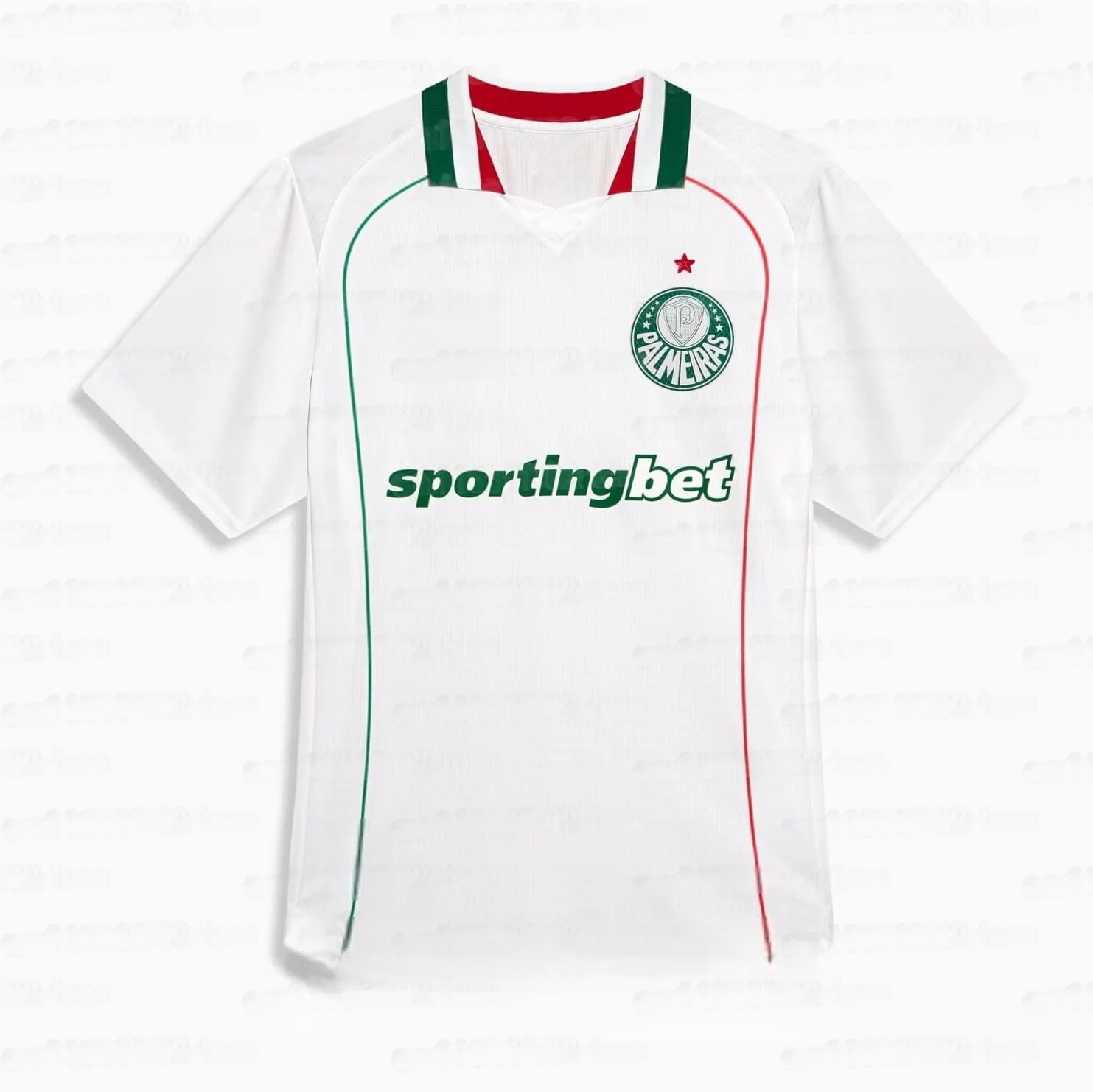 2026-27 Family Palmeiras Herren-Stehkragenhemd, 3D-Druck im Y2K-Stil, bequemes Freizeit-T-Shirt, Alltags- und Trainings-Oberteil – Detail 5
