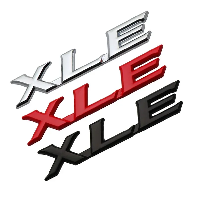 ملصق شعار حروف جسم السيارة لسيارة Toyota XLE XLS LE Alphard CAMRY Corolla Crown FORTUNER REIZ Yaris ملحقات الشارة الخلفية