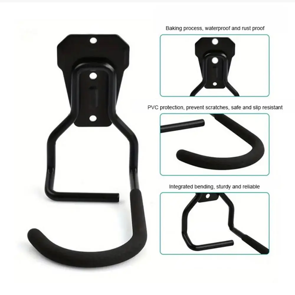 Soporte de pared para bicicleta resistente de alta capacidad en casa - imagen 3
