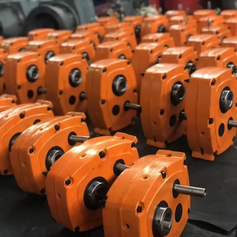 Factory Direct Sale Orange Smr 30mm 55mm 65mm Shaft Mounted Reduction Gearbox for Conveyor Belt Industrial Helical Gearbox