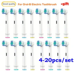 For Oral-B Dupont Bristle Electric Toothbrush Heads Whiten Teeth Daily Clean Soft Care Teeth Function D100 D25 D30 4/8/16pcs