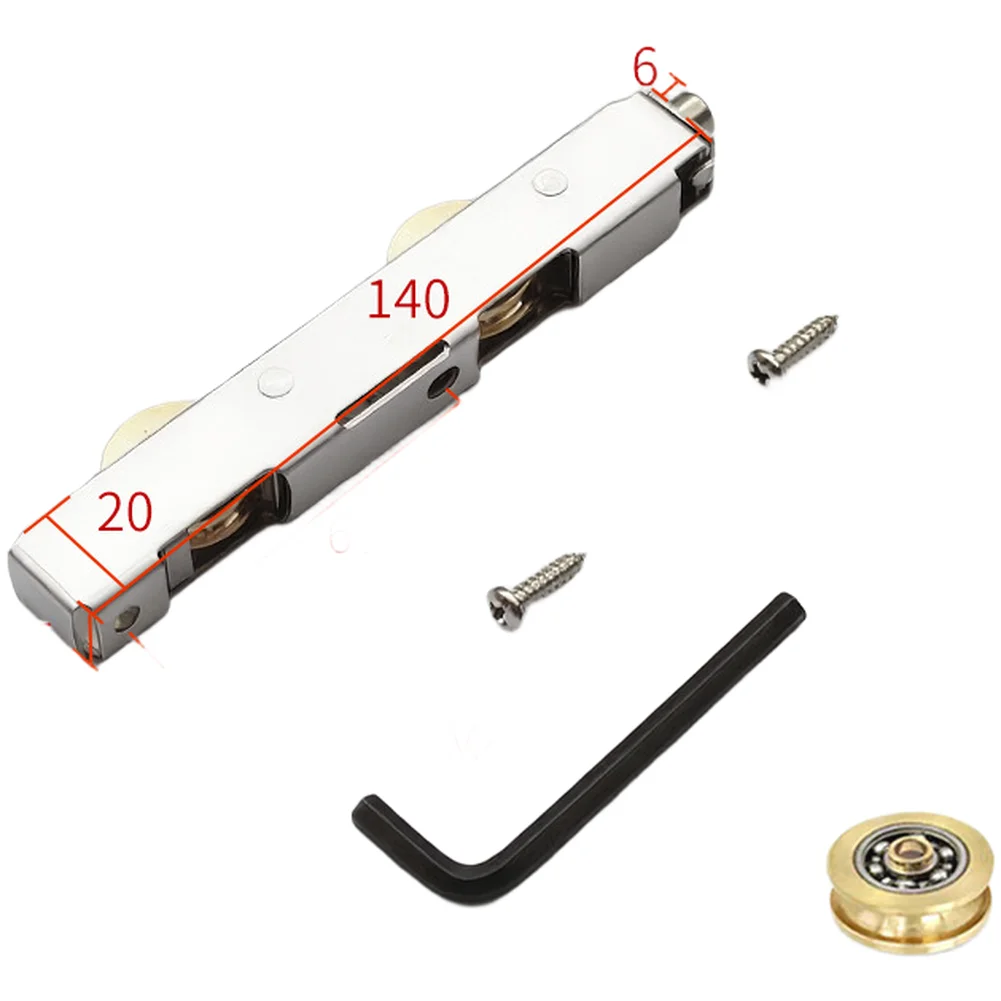 Sliding Door Roller Heavy Duty Stainless Steel Pulley with Solid Brass and Ball Bearing for Effortless Door Glide