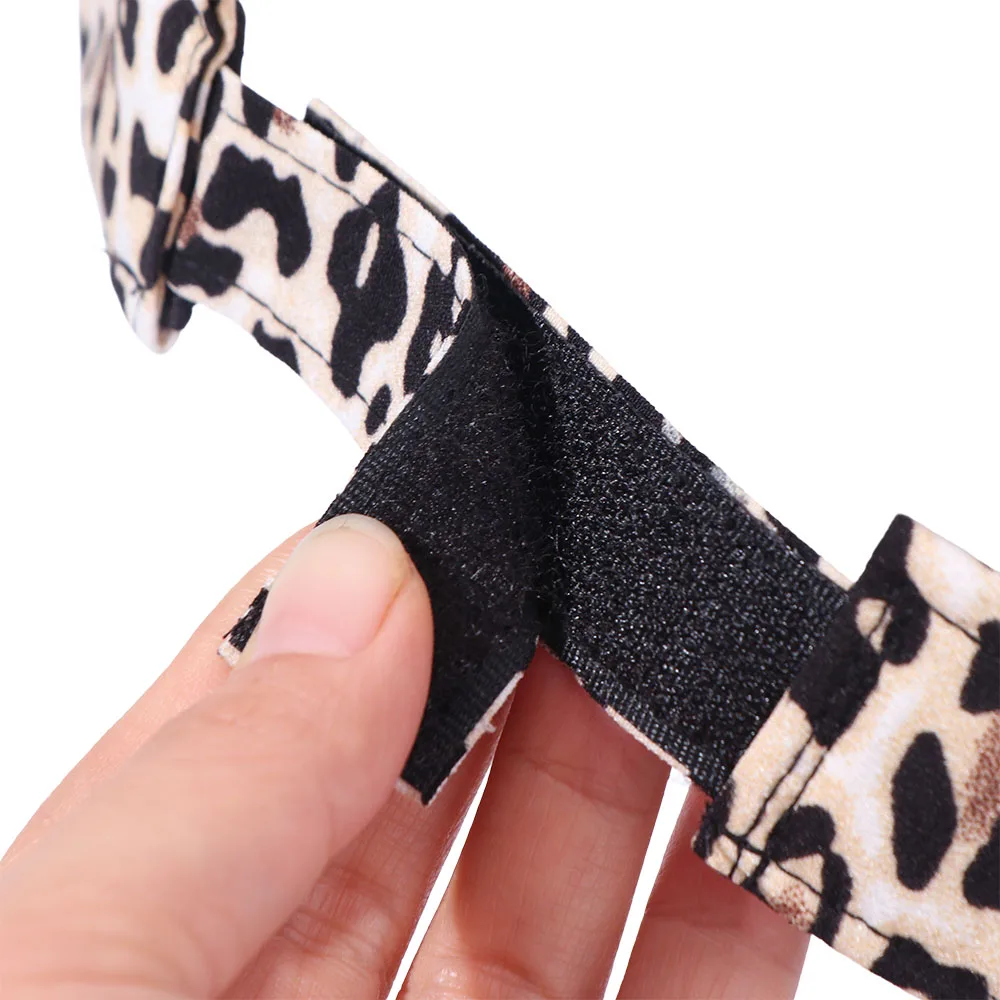 Fashion Korean Style Leopard Print Sun Hat Empty Top Anti-UV Sun Protection Hat Curved Brim Peaked Cap Women Sunshade Hat Summer