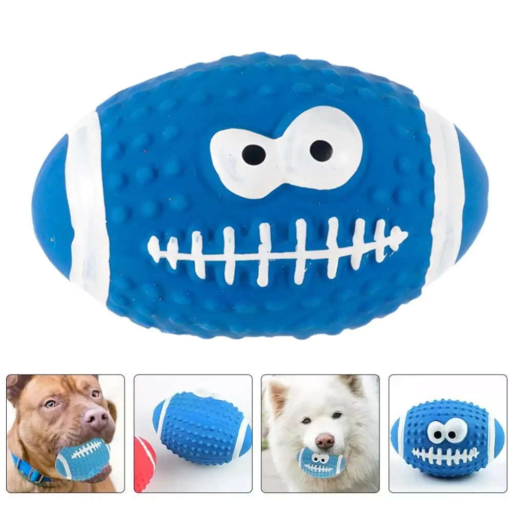 New High-end Latex Soft Pet Ball Squeaky Toy For Small Large Dog Volleyball Tooth Cleaning Training Toys Interactive Chew Fetch