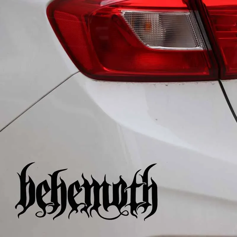 Menyenangkan mempesona kata ornamen Behemoth stiker mobil mobil motor aksesoris eksterior vinil stiker tahan air