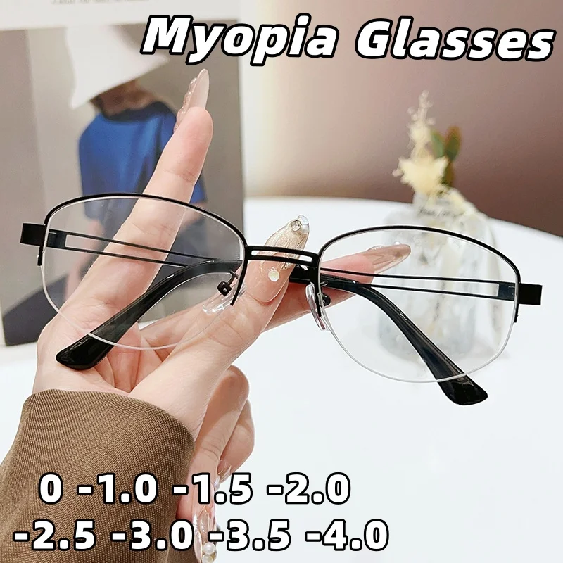 

New High-Definition Anti-Blue Light Myopia Glasses Fashionable Versatile Comfort Spectacles Unisex Minus Diopter 0 To -4.0