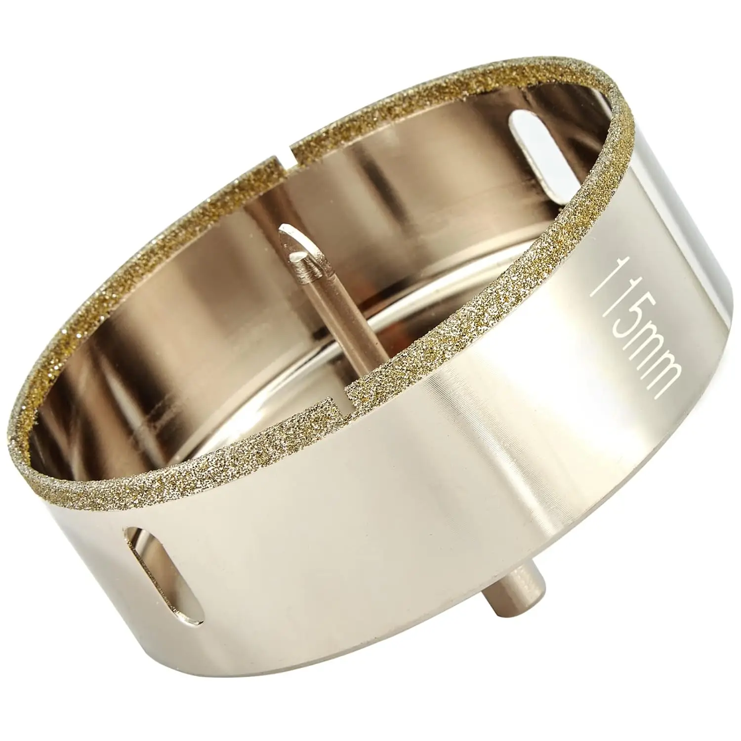 

Алмазная коронка 4,5 дюйма с направляющим сверлом для мрамора, гранита, керамической плитки — быстрая и точная резка