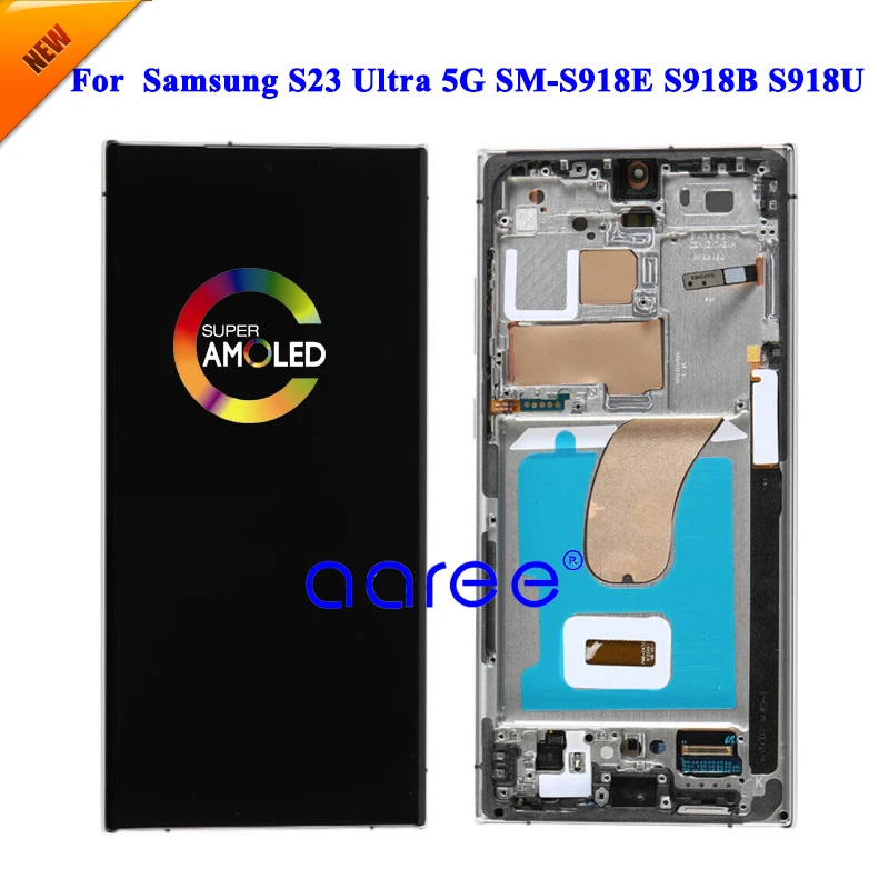 

AMOMLED OLED LCD Screen For Samsung S23 Ultra 5G LCD For Samsung S23 Ultra S918 LCD Screen Touch Digitizer Assembly