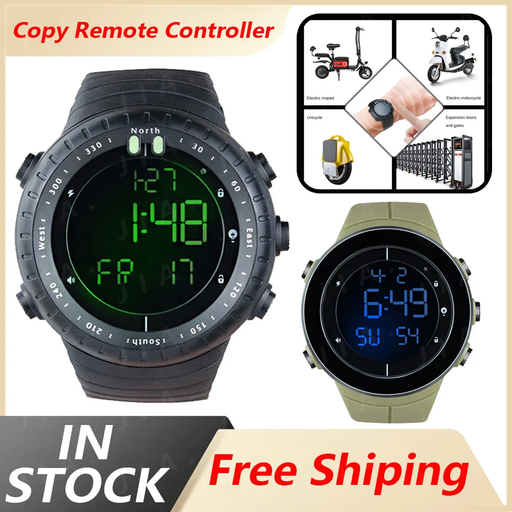 Smart Watch Wireless Auto Remote Control Duplicator Waterproof Gate Copy Remote Controller for Battery Car Electric Motorcycle