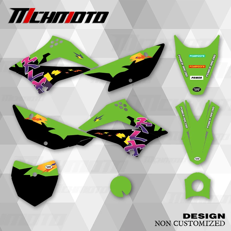 

MCHMFG New Style Graphics Decals Stickers Kits For KAWASAKI 2010 2011 2012 2013 2014 2015 2016 2017 2018 2019 2020 KLX110