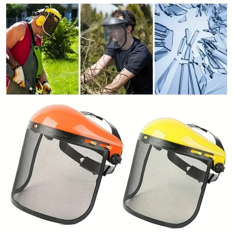 Full Face Shield Visor, Adjustable Safety Face Protection Mask for Grinding, Gardening, Woodworking & Work