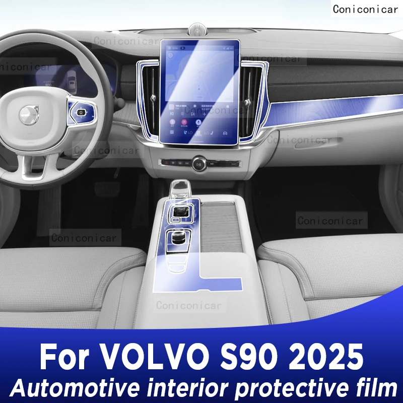 

For VOLVO S90 2025 Panel Dashboard Navigation Automotive Interior Protective Film TPU Anti-Scratch Accessories
