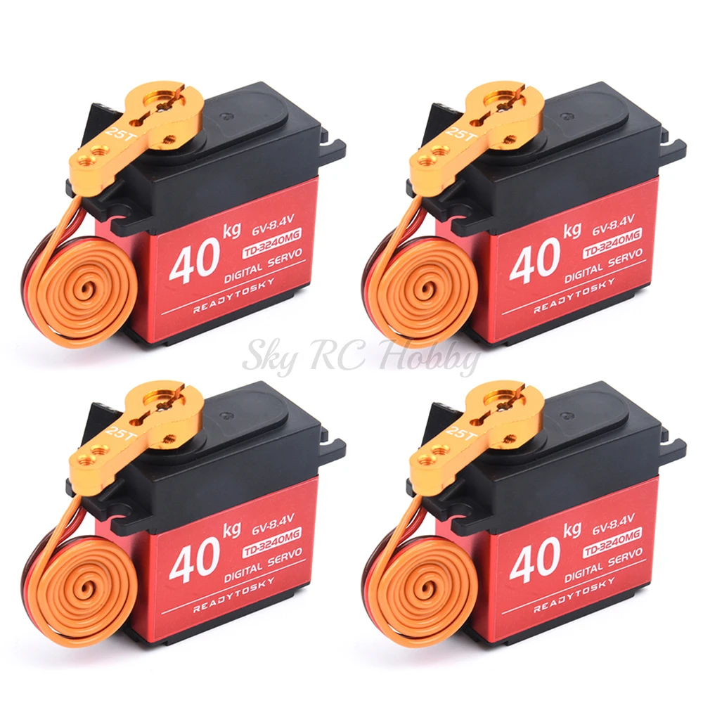 Wasserdichte 20 kg 25 kg 30 kg 35 kg 40 kg 60 kg Servos 180 270 360 Grad großes Drehmoment Digitalservo Metallgetriebe 25T Arm für RC-Car
