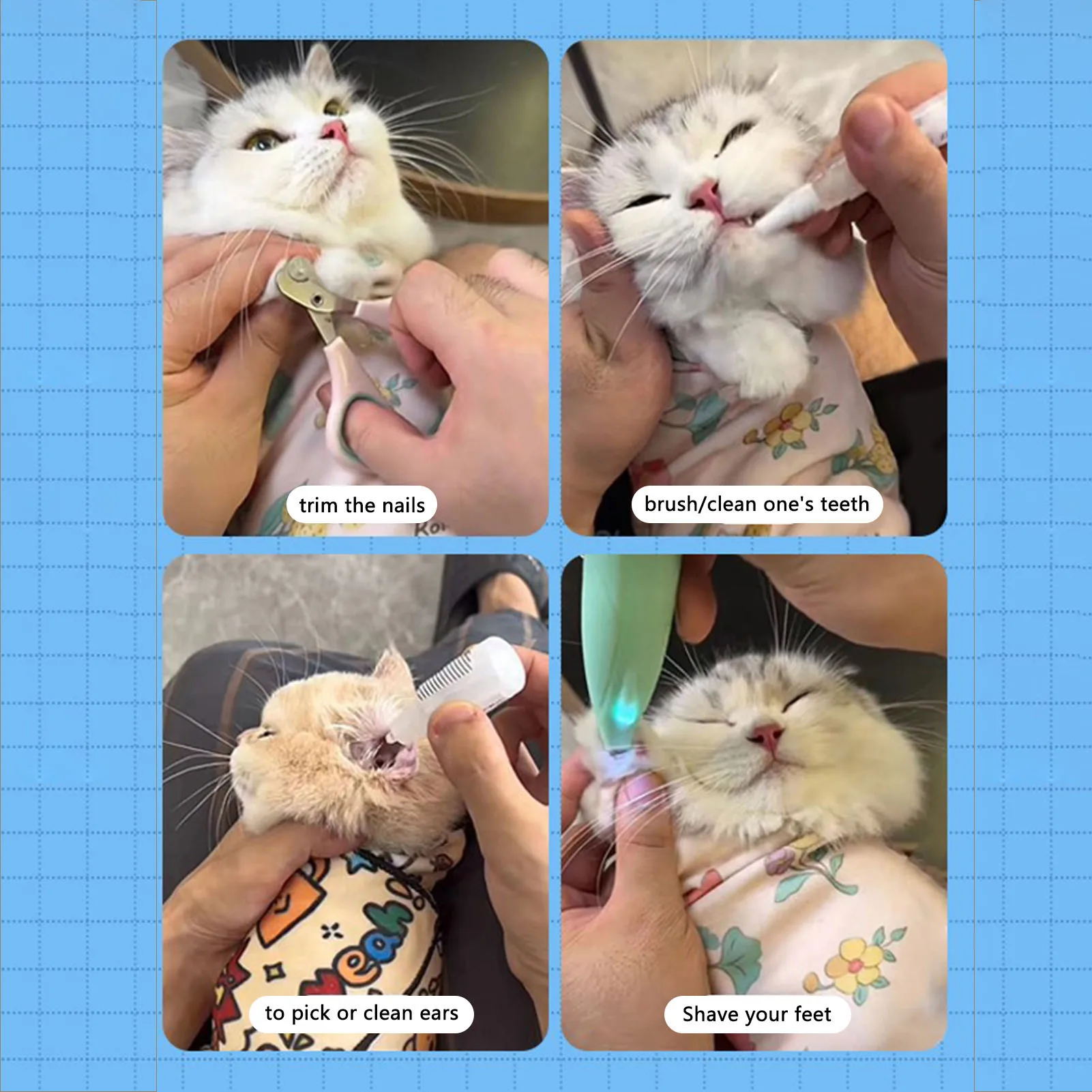 Anti-Escape Calming Wrap for Cat Cat Restrain Bag Injection Wrap for Administer Medications Clean Ears