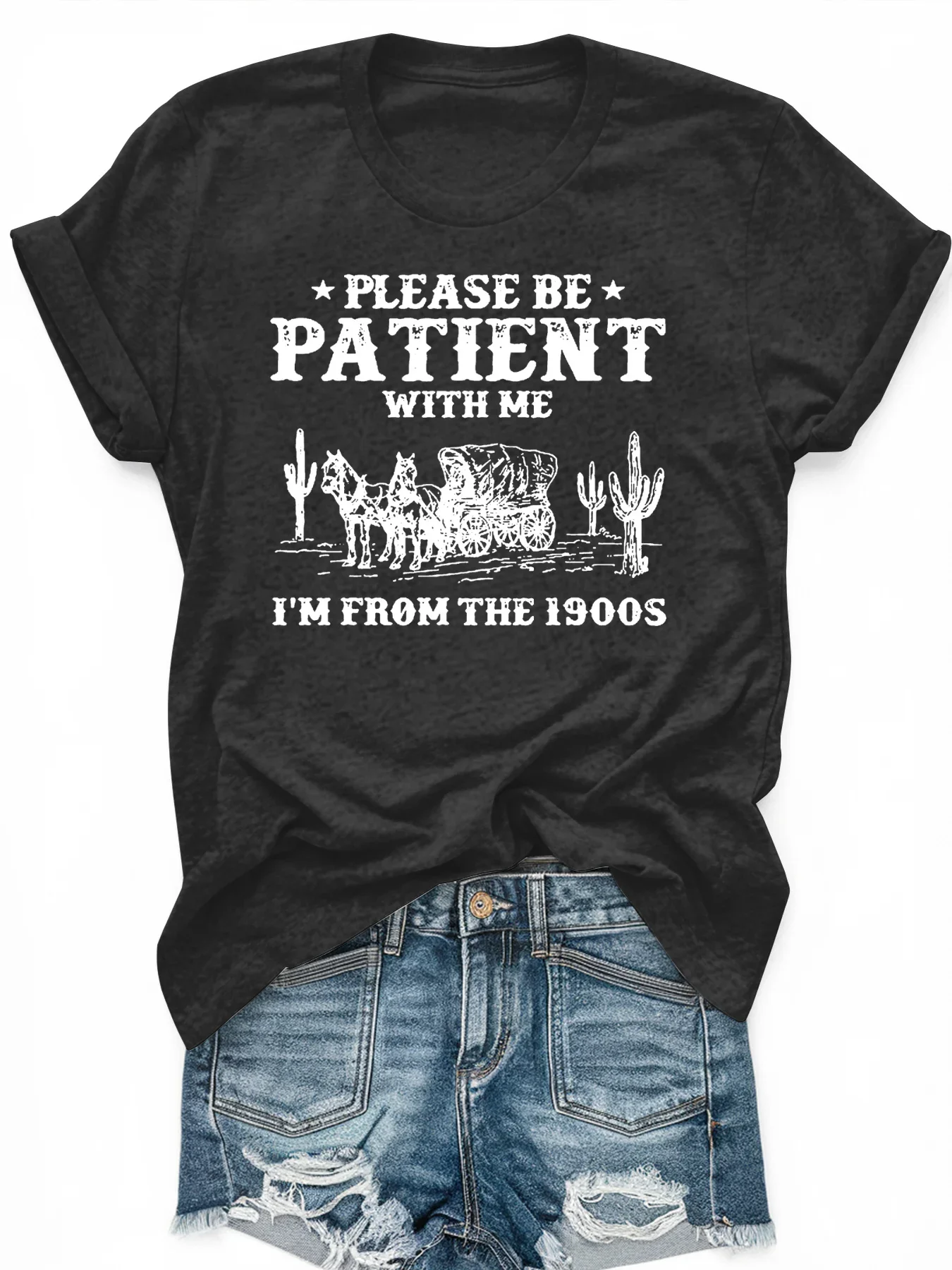 

Women's large-size printed short-sleeved T-shirt, loose and casual, soft, comfortable and breathable, outdoor sports