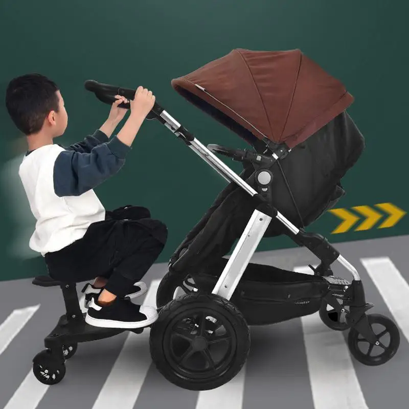 Universals Buggys Pushchair Standing Board Toddler Stroller Attachment Ride Device With Removable Seat Glider Rider Board